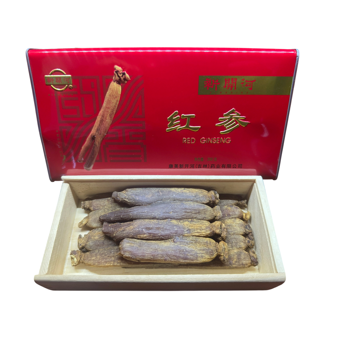 Moulded Red Ginseng from Changbai Mountain, 6 years age ,1 Steam 1 Sun-dried,200 Gram per Box