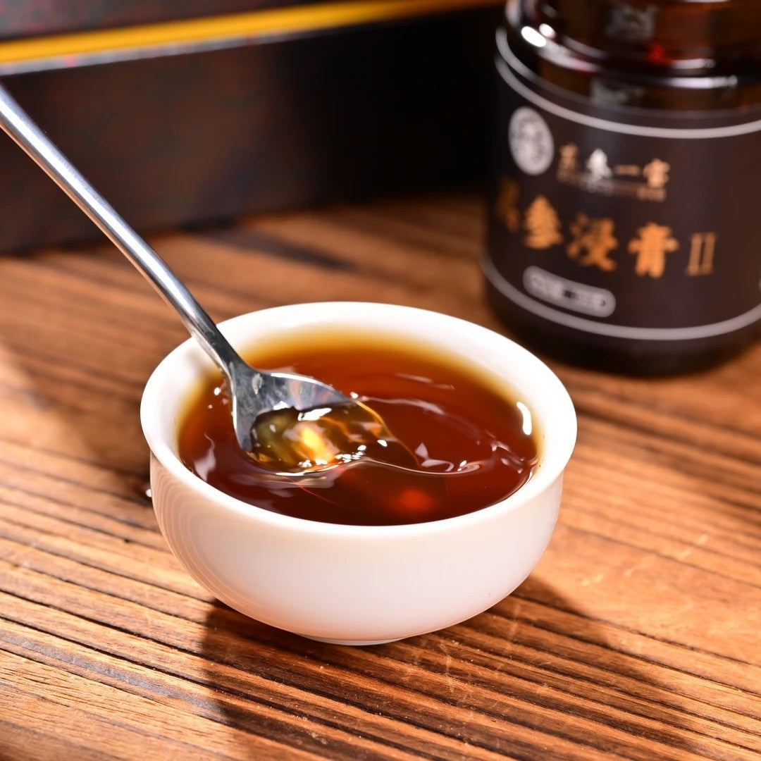 Black Ginseng Extract Paste,6 Years Ginseng Root from Changbai Mountain Jilin China,9 steaming and 9 dring,2 Jars ,100g per Jar