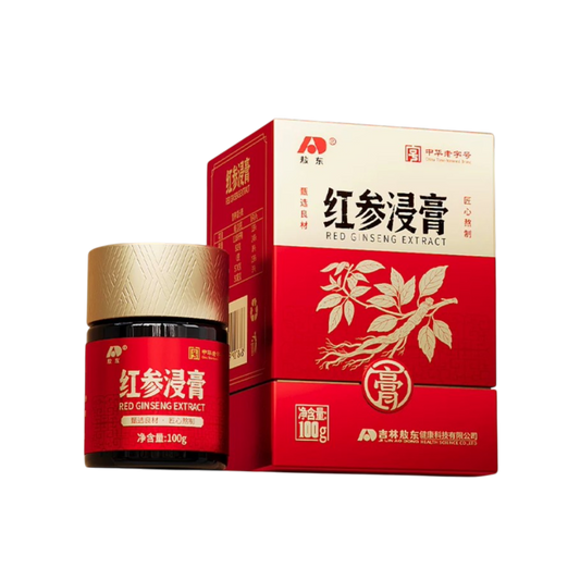 Red Ginseng Exact Past ,Hight Concentration,6 Years Ginseng Root from Changbai Mountian Jilin China,100g per Jar