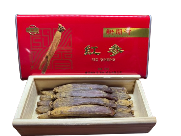 Moulded Red Ginseng from Changbai Mountain, 6 years age ,1 Steam 1 Sun-dried,100 Gram per Box