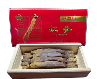 Moulded Red Ginseng from Changbai Mountain, 6 years age ,1 Steam 1 Sun-dried,100 Gram per Box