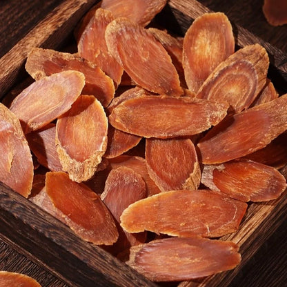 Red Ginseng Slices from Changbai Mountain Jilin China，6 years older Ginseng root，1 Steam 1 Dry，100g per Bottle