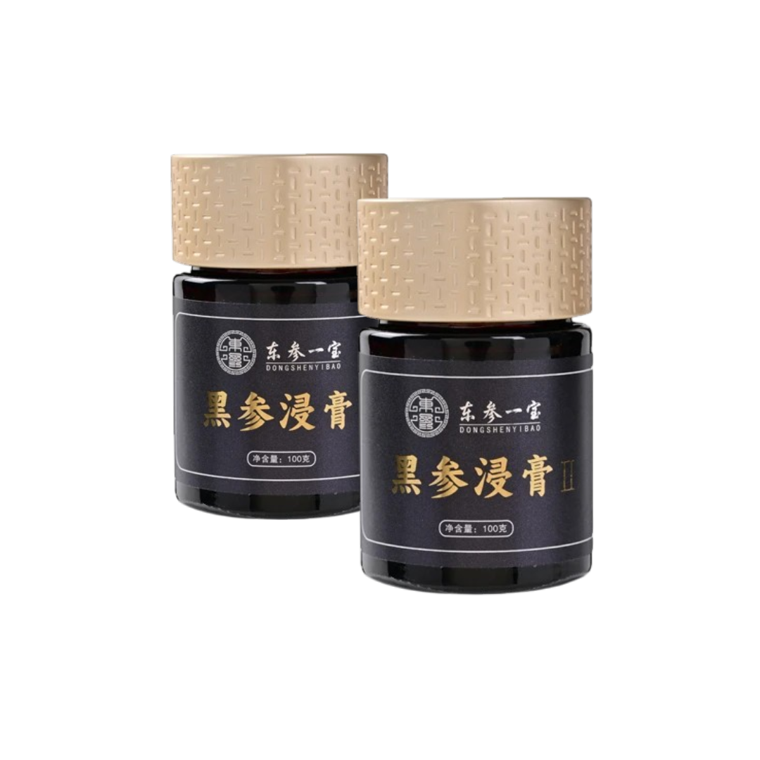 Black Ginseng Extract Paste，6 Years Ginseng Root from Changbai Mountain Jilin China,9 steaming and 9 dring,2 Jars ,100g per Jar