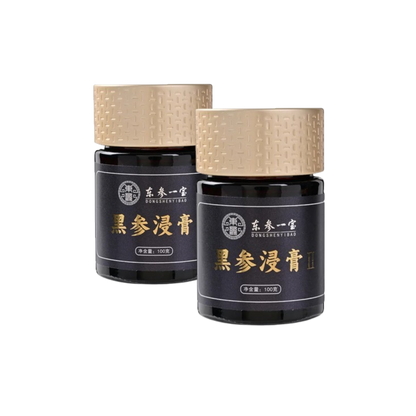 Black Ginseng Extract Paste，6 Years Ginseng Root from Changbai Mountain Jilin China,9 steaming and 9 dring,2 Jars ,100g per Jar