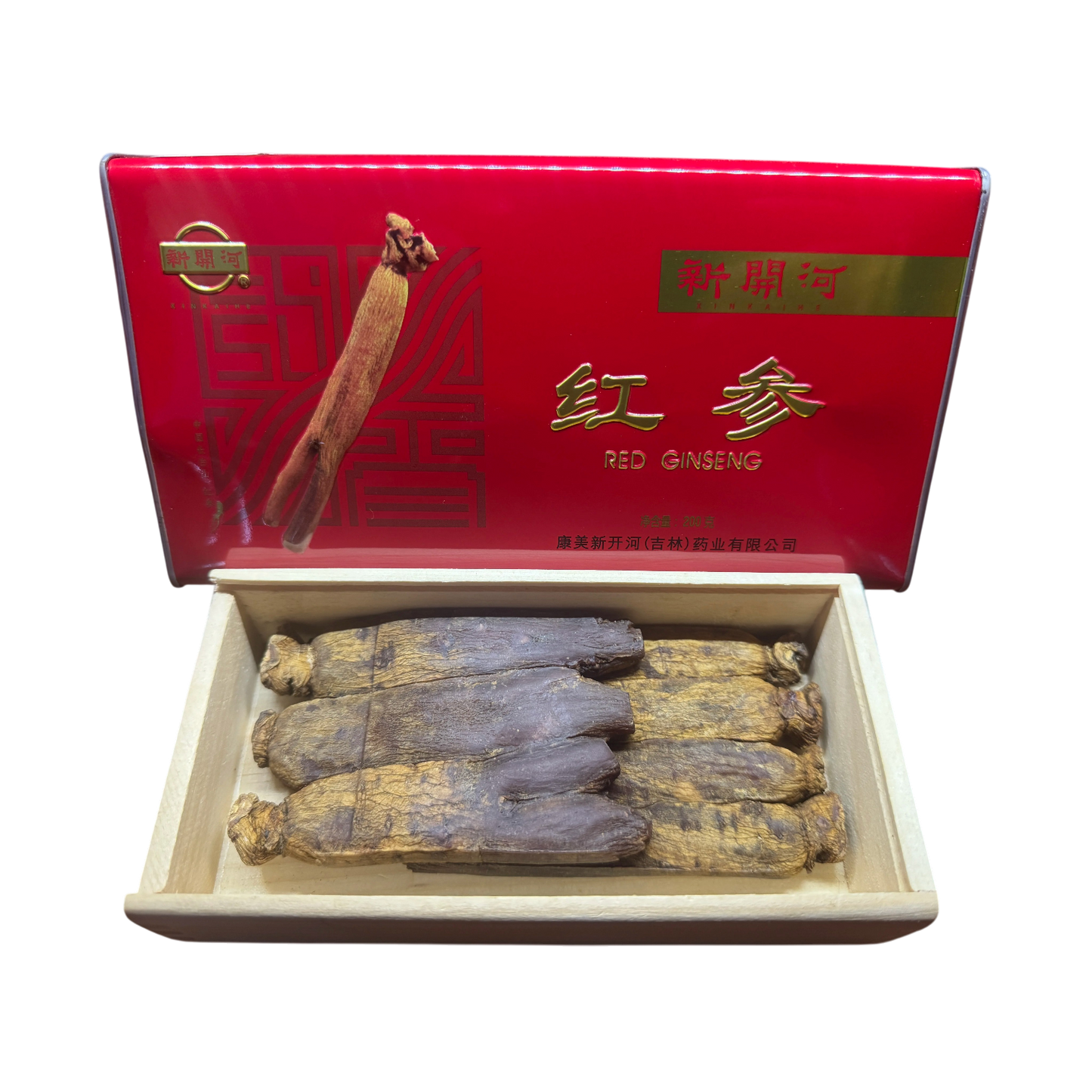Moulded Red Ginseng from Changbai Mountain, 6 years age ,1 Steam 1 Sun-dried,200 Gram per Box