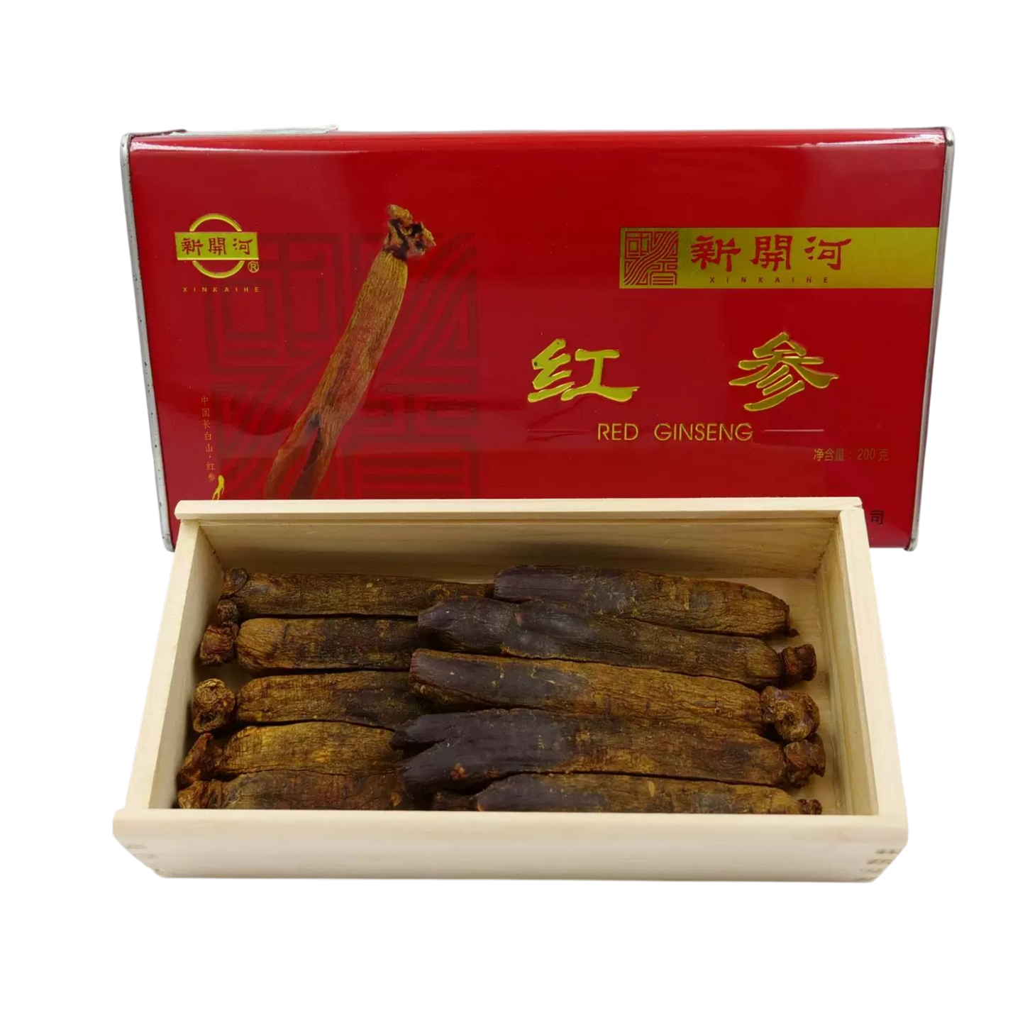 Moulded Red Ginseng from Changbai Mountain, 6 years age ,1 Steam 1 Sun-dried,200 Gram per Box