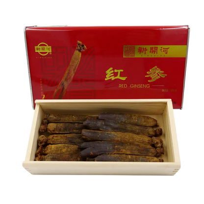 Moulded Red Ginseng from Changbai Mountain, 6 years age ,1 Steam 1 Sun-dried,200 Gram per Box
