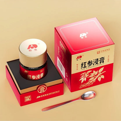 Red Ginseng Exact Past ,Hight Concentration,6 Years Ginseng Root from Changbai Mountian Jilin China,100g per Jar