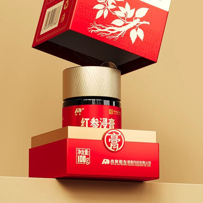 Red Ginseng Exact Past ,Hight Concentration,6 Years Ginseng Root from Changbai Mountian Jilin China,100g per Jar