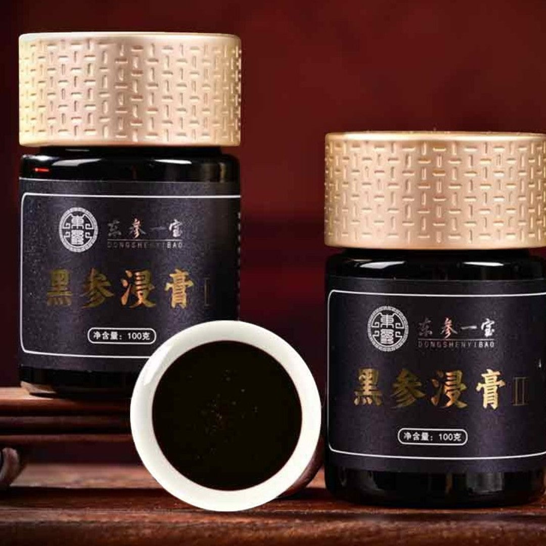 Black Ginseng Extract Paste，6 Years Ginseng Root from Changbai Mountain Jilin China,9 steaming and 9 dring,2 Jars ,100g per Jar