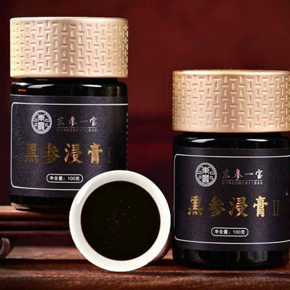 Black Ginseng Extract Paste，6 Years Ginseng Root from Changbai Mountain Jilin China,9 steaming and 9 dring,2 Jars ,100g per Jar