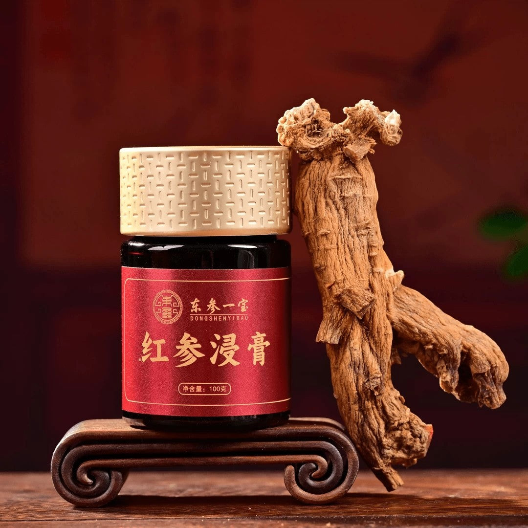 Red Ginseng Exact Paste 2 Jars, 100g per Jar , 6 Years Ginseng Root from Changbai Mountain Jilin China